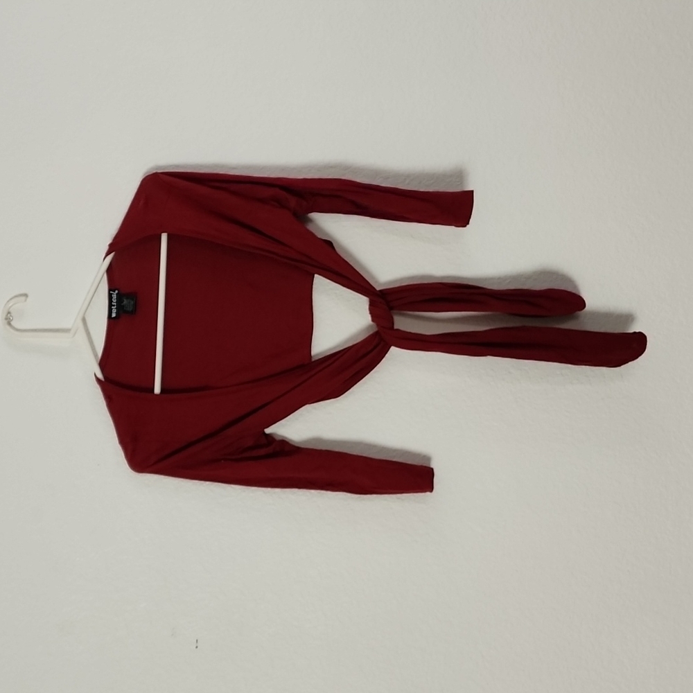 Quarter sleeve crop cardigan